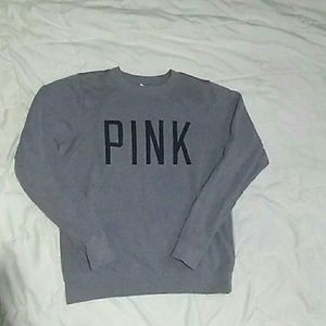 Grey pink sweatshirt